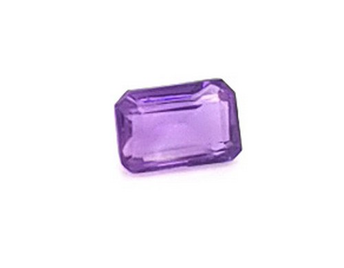 Amethyst Emerald Cut 0.64 Carats Gemstone