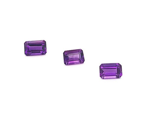 Amethyst Emerald Cut C 1.41 Carats Gemstone