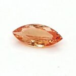 0.67ct Marquise Cut Orange Sapphire Gemstones