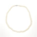 6 inches CSW white pearl strand necklace