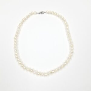 16 inch Strand CSW white pearl necklace