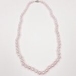 Saltwater rose pearl necklace strand