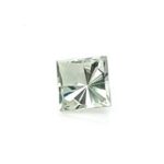 Square ray cut beryl white gem stone