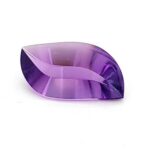 A Leaf Shaped Violet Color Gemstone