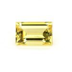 Rectangular yellow color Beryl Heliodor gem stone