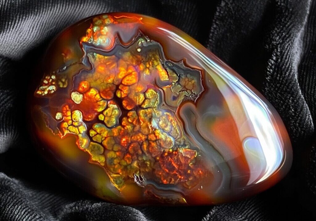 Valuable Fire Agate Stone Valuable Fire Agate Stone