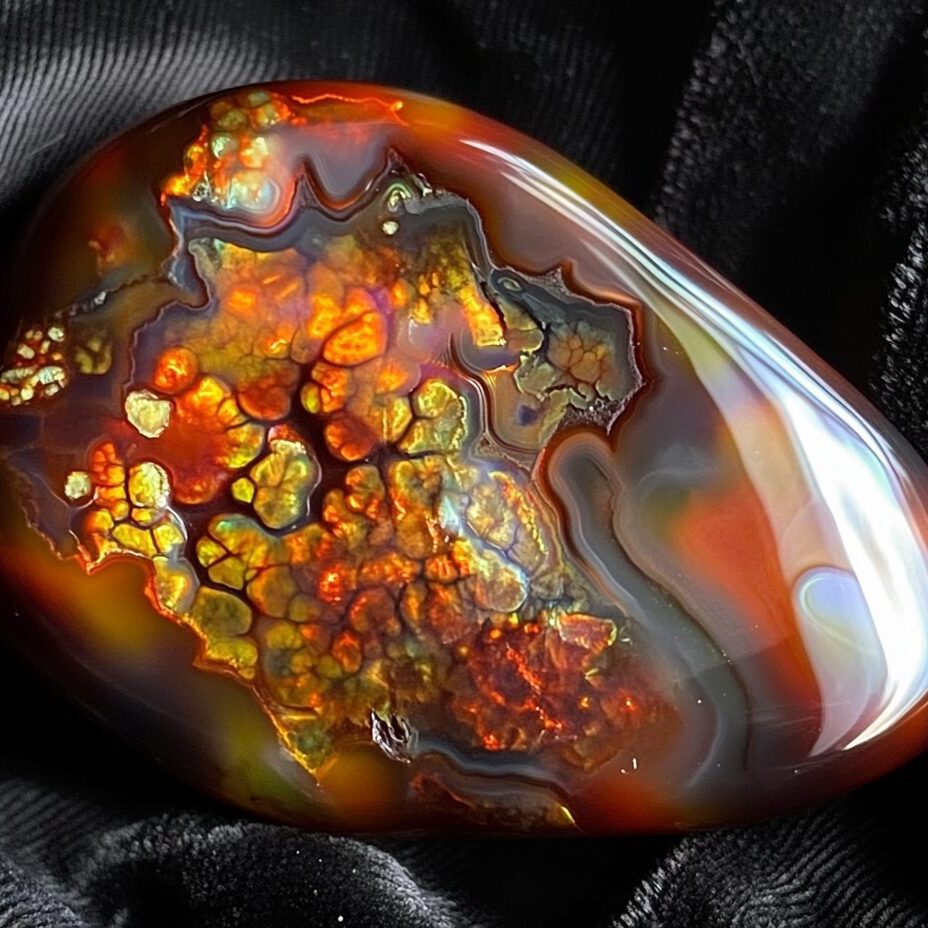 Valuable Fire Agate Stone Valuable Fire Agate Stone
