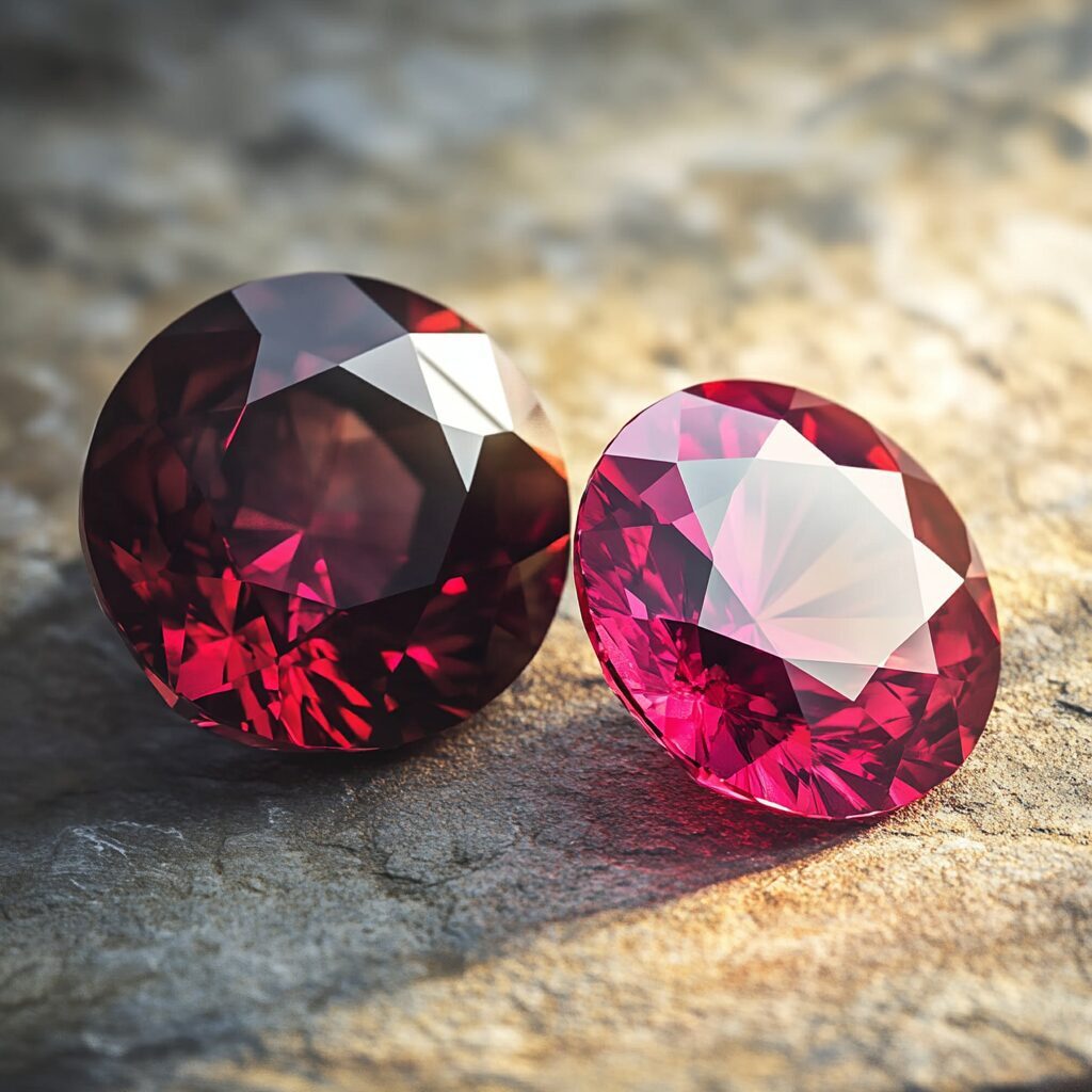 Garnet and Ruby Gemstone Garnet and Ruby Gemstone