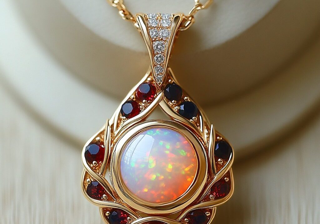 October's Birthstones Opal and Tourmaline