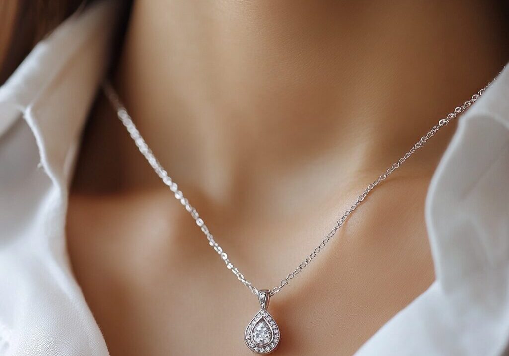 April Birthstone Diamond Necklace April Birthstone Diamond Necklace